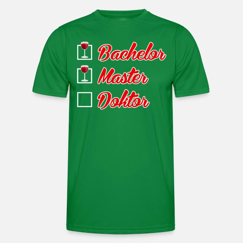 Checkliste Bachelor Master Doktor Promotion Männer Funktions-T-Shirt