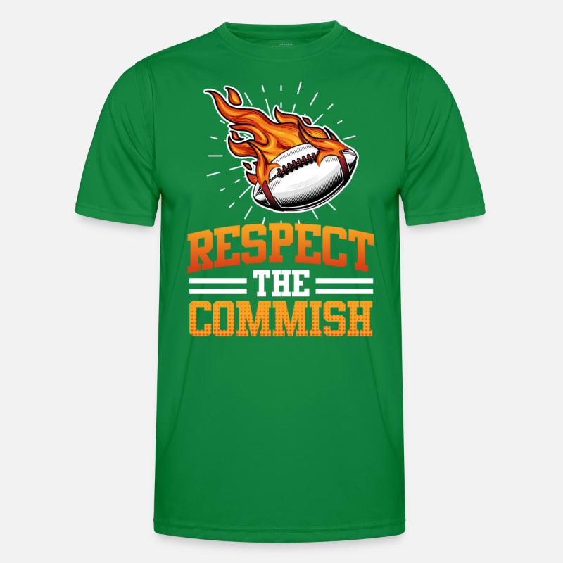 Respect the Commish Commisioner Männer Funktions-T-Shirt