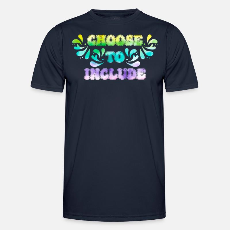 Acceptance Decide on inclusion - Men's Functional T-Shirt - navy
