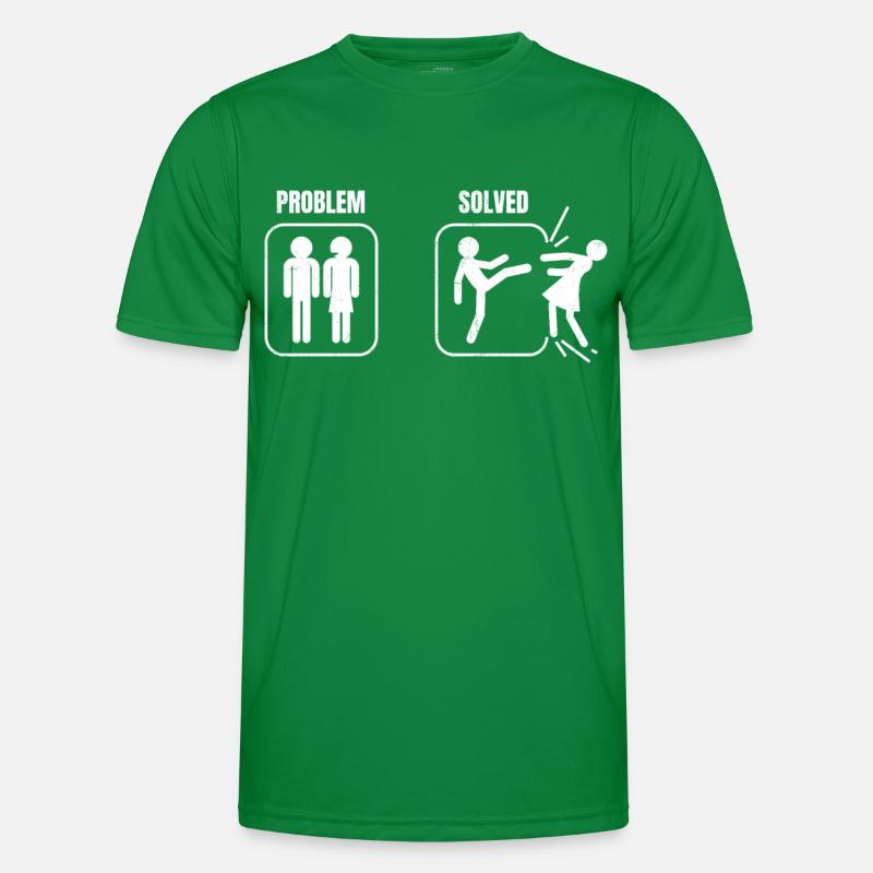 Problem gelöst Scheidung Männer Scheidungsparty Männer Funktions-T-Shirt