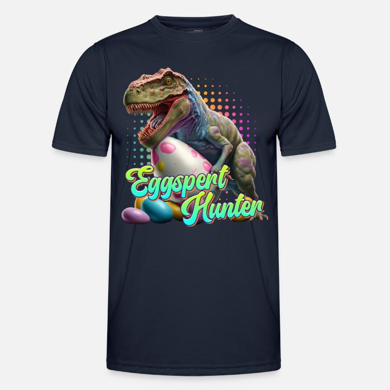 Eggspert Egg Hunt Dinosaur Easter Eggs Men's Functional T-Shirt