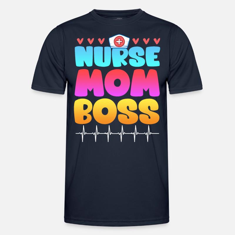 Krankenschwester Mama Chefin Muttertag Supervisor Männer Funktions-T-Shirt