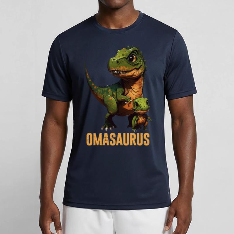 Omasaurus Muttertag Großmutter Dinosaurier Männer Funktions-T-Shirt