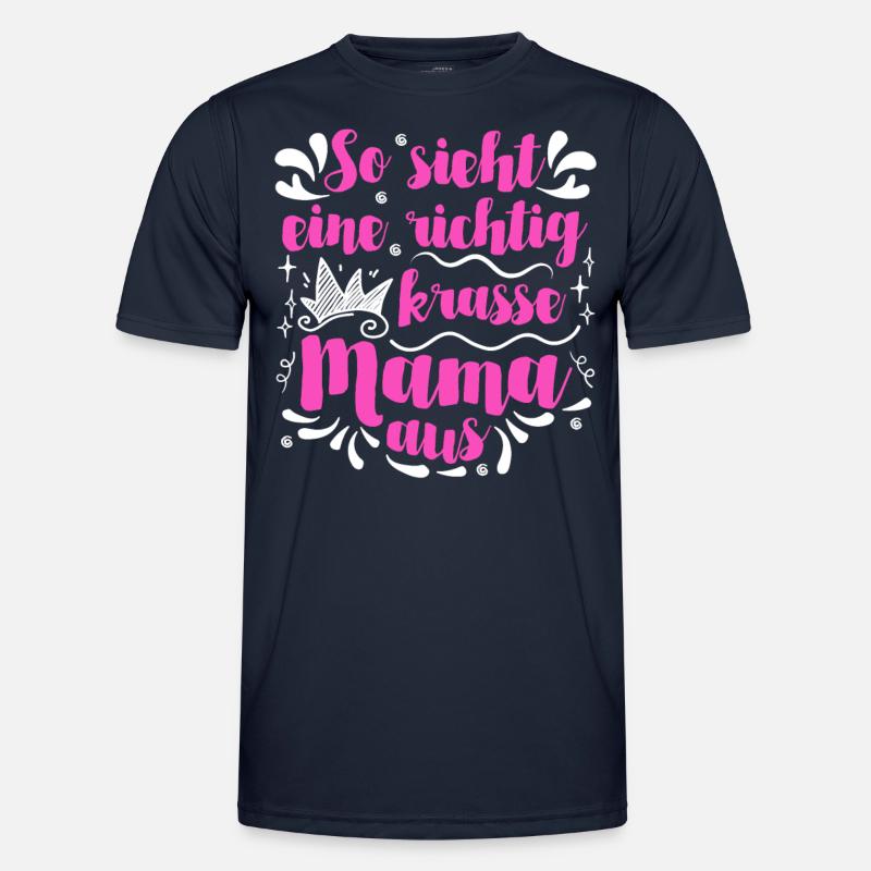 Weltbeste Mama Krass Muttertag Beste Mama Männer Funktions-T-Shirt