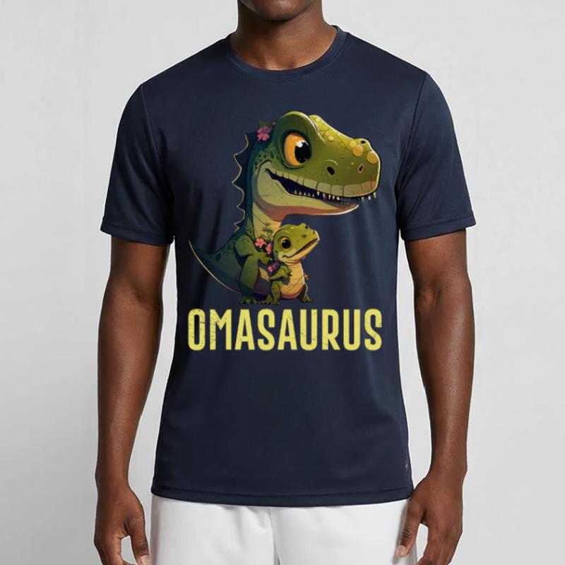 Omasaurus Muttertag Großmutter Dinosaurier Männer Funktions-T-Shirt