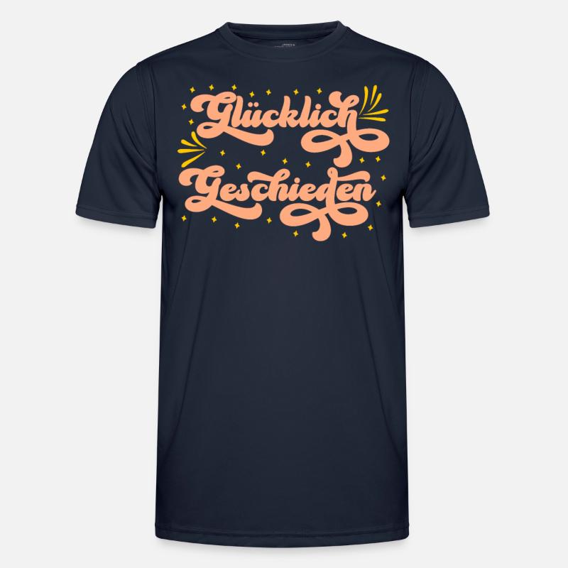 Glücklich Geschieden Scheidung Ehe Scheidungsparty Männer Funktions-T-Shirt