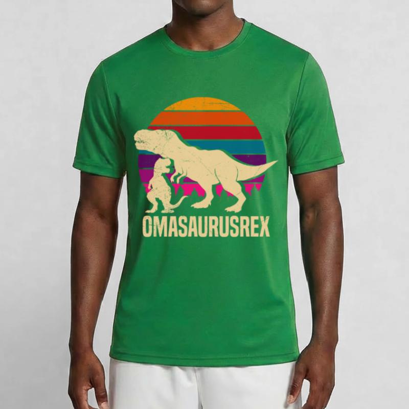Omasaurus Muttertag Großmutter Dinosaurier Männer Funktions-T-Shirt