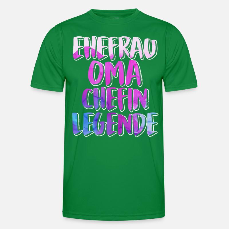 Oma Chefin Großmutter Muttertag Granny Ehefrau Männer Funktions-T-Shirt