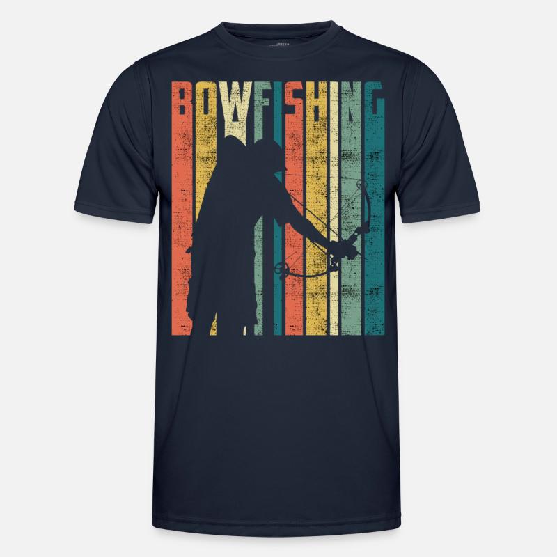Bogenfischen Bogenjäger Fischjagd Bogen Männer Funktions-T-Shirt