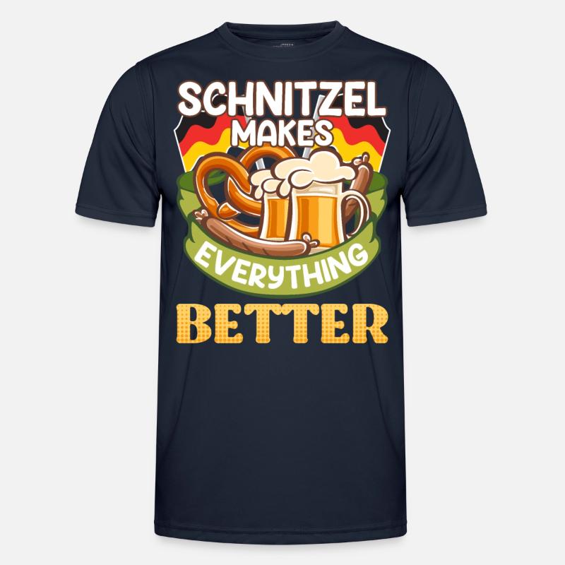Schnitzel makes Everything Better Germany Men's Functional T-Shirt