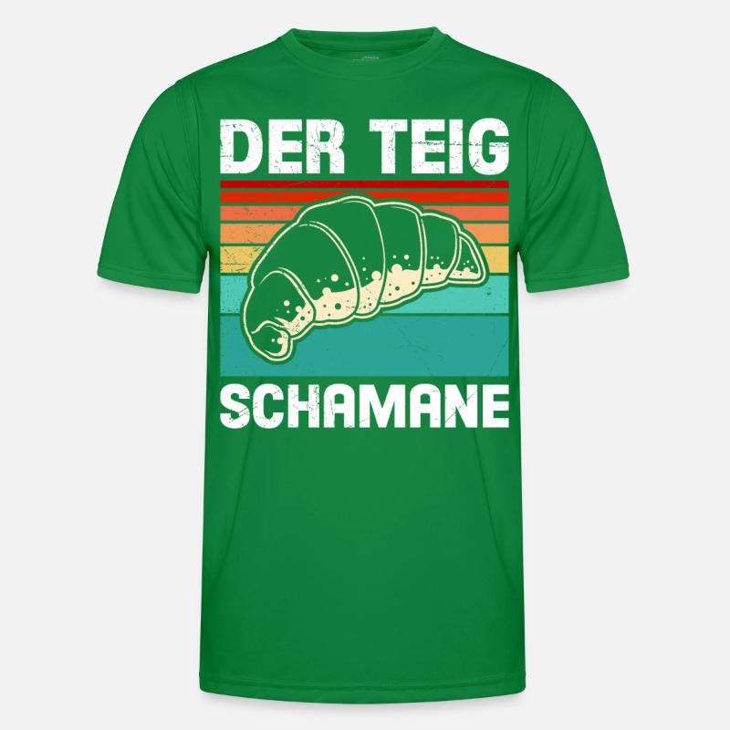 Bäcker Der Teig Schamane Backfans Backen Männer Funktions-T-Shirt
