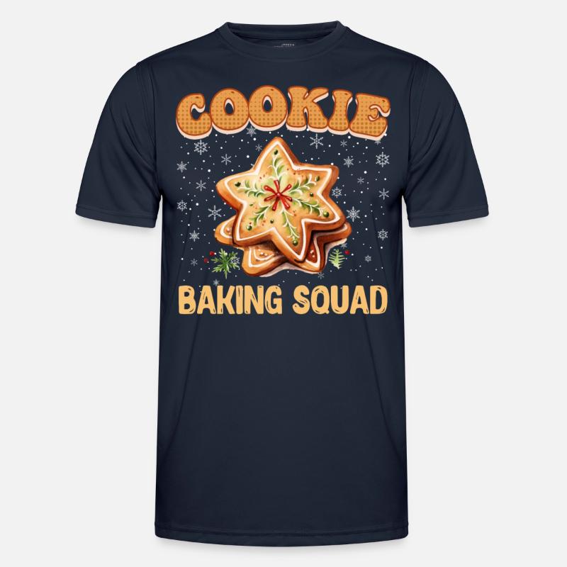 Cookie Baking Squad Weihnachtsplätzchen Bäcker Männer Funktions-T-Shirt
