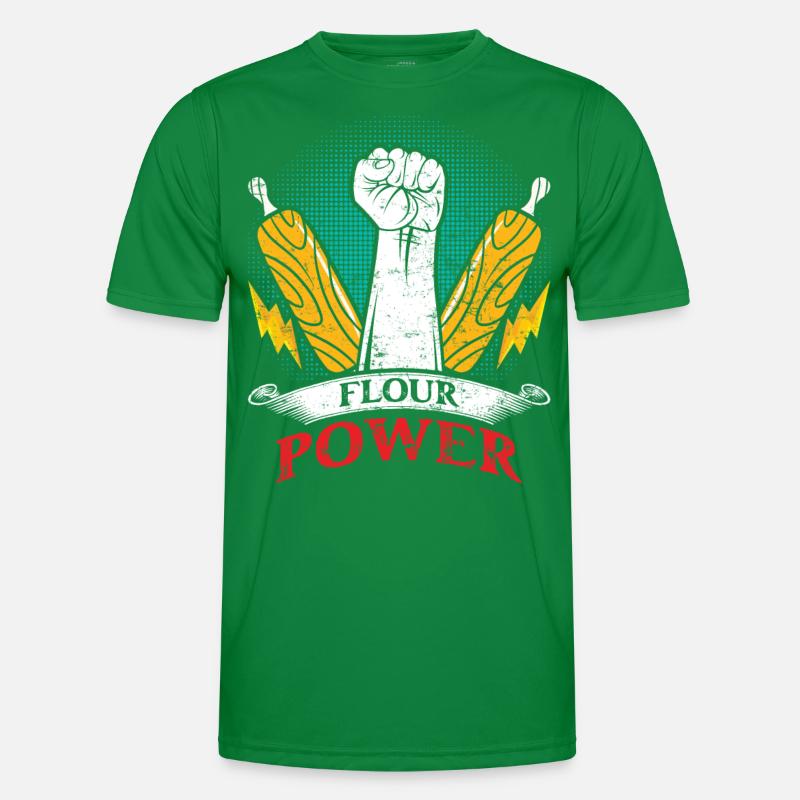 Bread Baker Flour Power Baking Baking Lovers Men's Functional T-Shirt