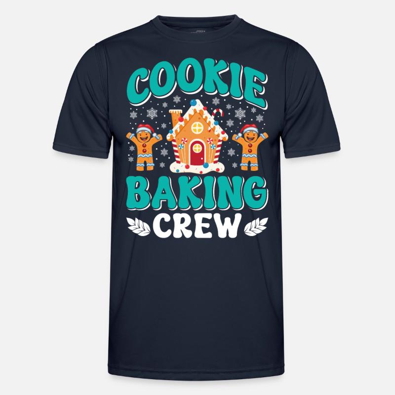 Weihnachtsgebäck Cookie Baking Crew Backfans - Männer Funktions-T-Shirt - Navy