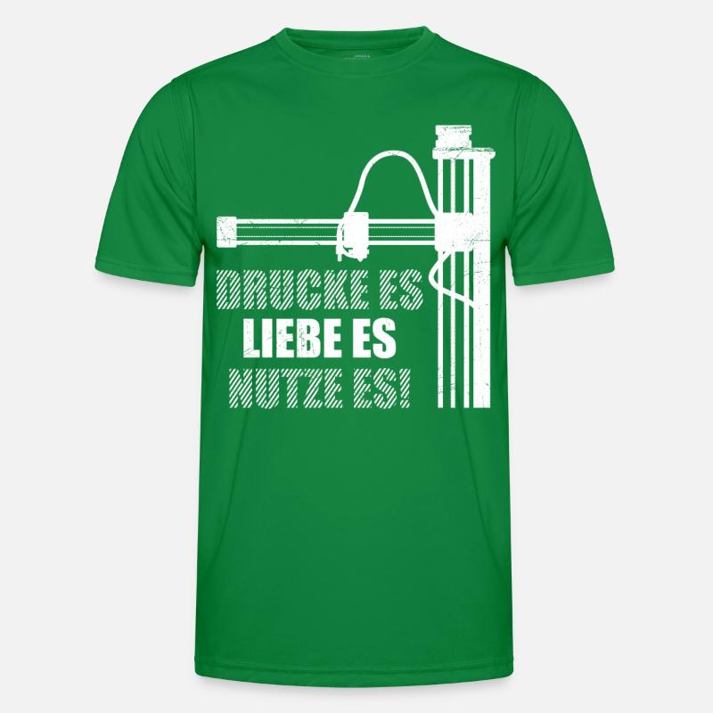 Impression 3D Fan Prints Aimez-le, utilisez-le ! T-shirt sport Homme