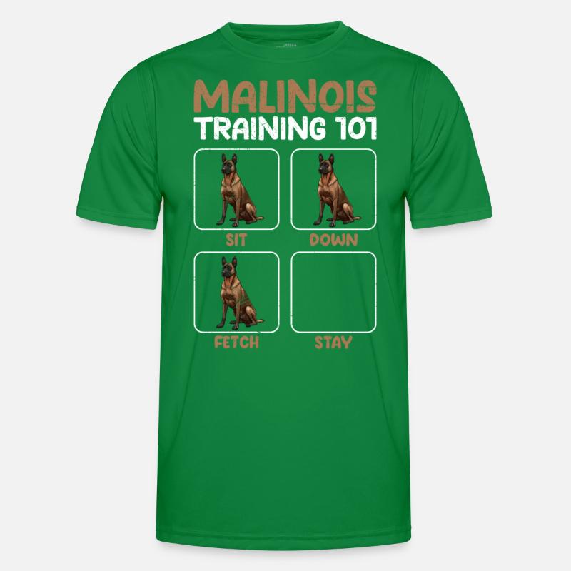 MALINOIS TRAINING 101 Belgian Shepherd Men's Functional T-Shirt