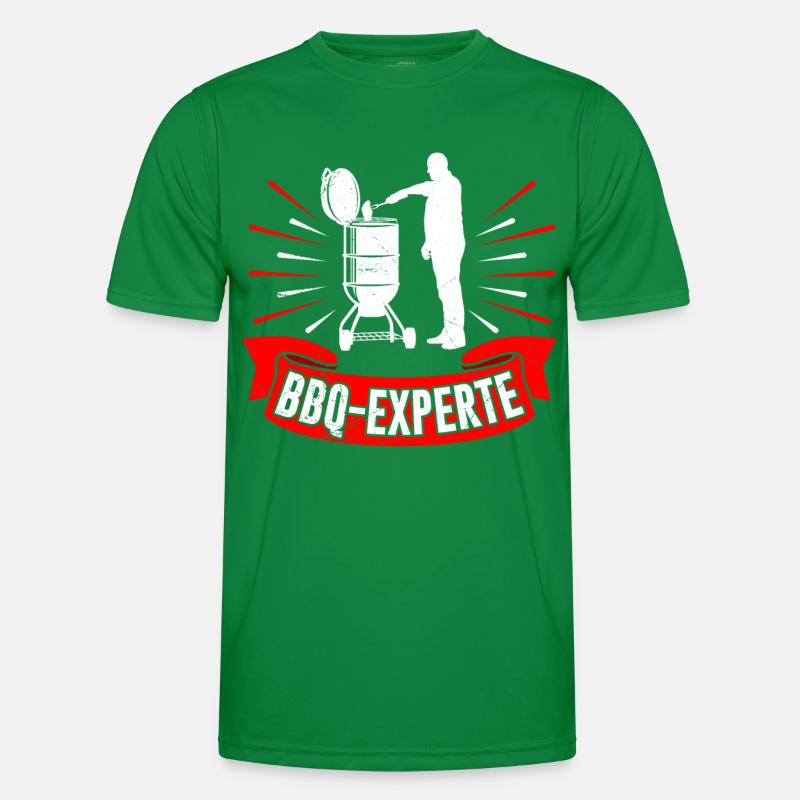 BBQ-Experte Lustig Fleischliebhaber Fleischesser Männer Funktions-T-Shirt