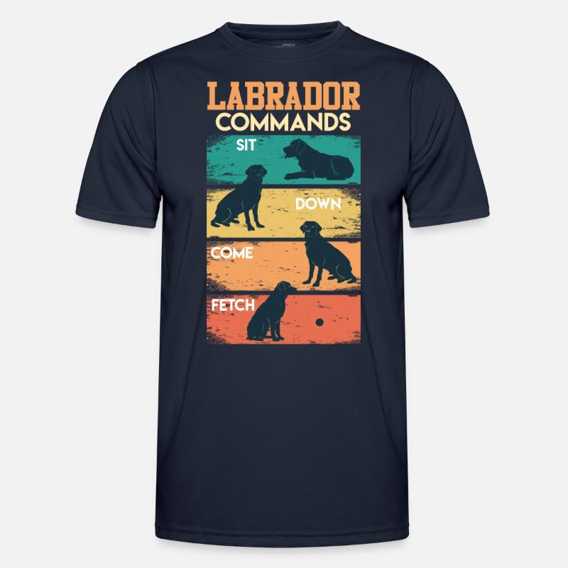 Labrador COMMANDOS Labrador Lover Funny Men's Functional T-Shirt