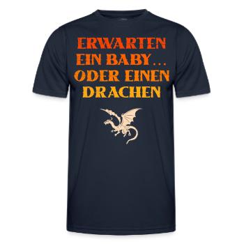 Pregnancy Dad EXPECTING A BABY OR - Men's Functional T-Shirt - navy - Front - AI Model Male 178 dark (178cm)