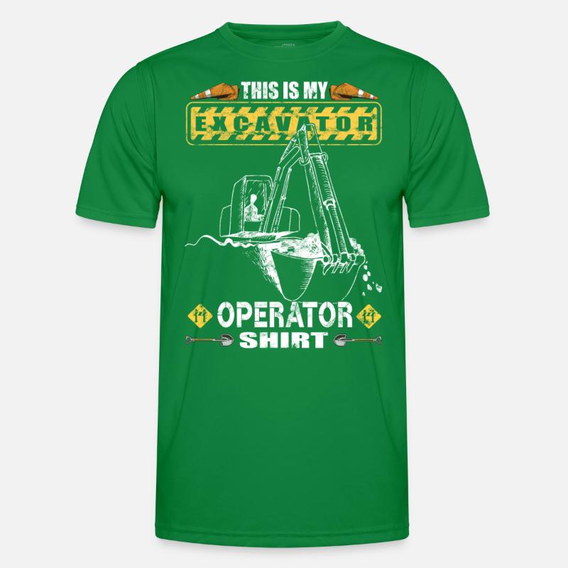 Excavator - construction worker - excavator operator Men's Functional T-Shirt