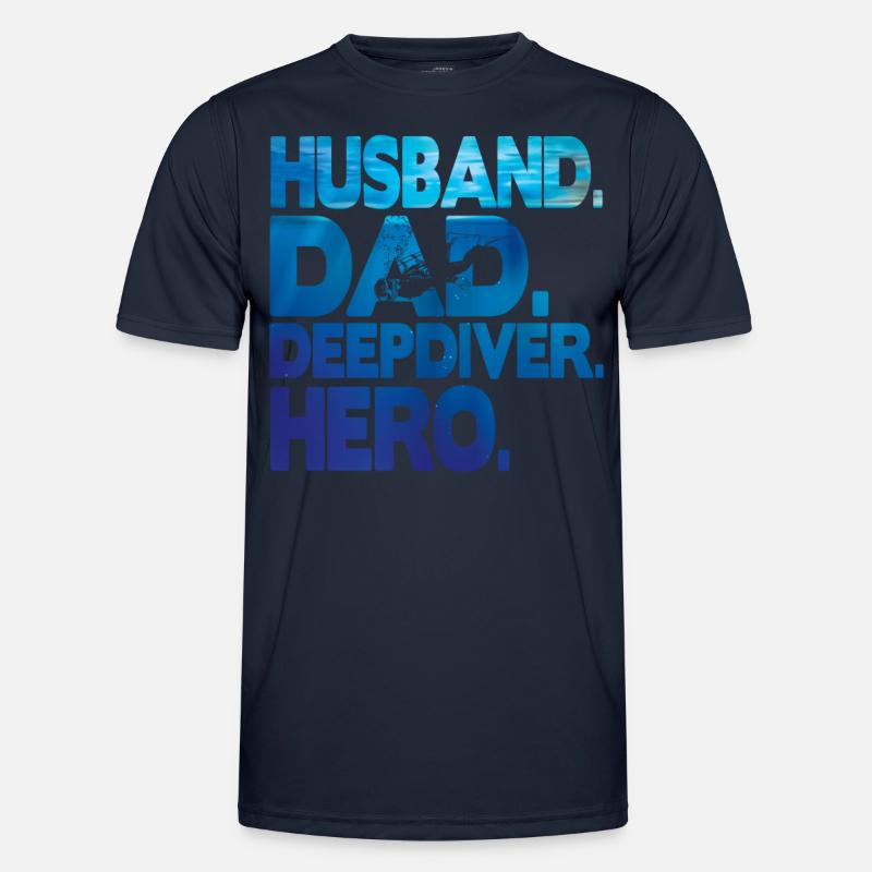 Freedive Deep Dive DeepDive papa T-shirt sport Homme