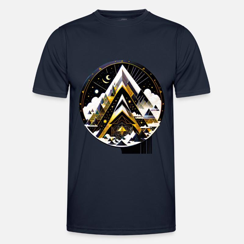 Space mountain Männer Funktions-T-Shirt
