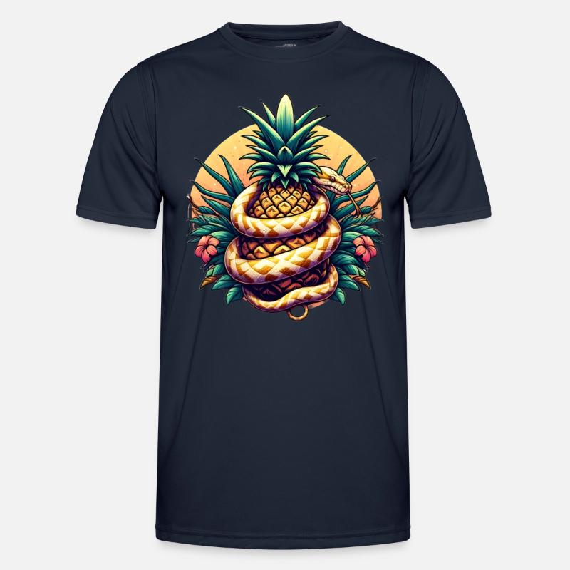 Python autour de l’ananas T-shirt sport Homme