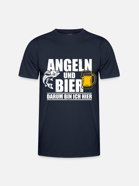 Angler Fischerei Fischen AngelnGeschenkidee - Männer Funktions-T-Shirt - Navy
