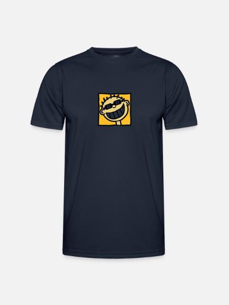 A grinning Tourist - Men's Functional T-Shirt - navy