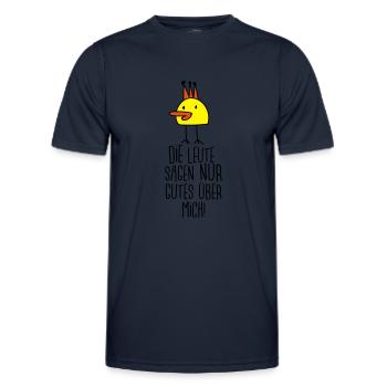 Die gute Ente (Spruch) - Männer Funktions-T-Shirt - Navy - Vorne - AI Model Male 178 dark (178cm)