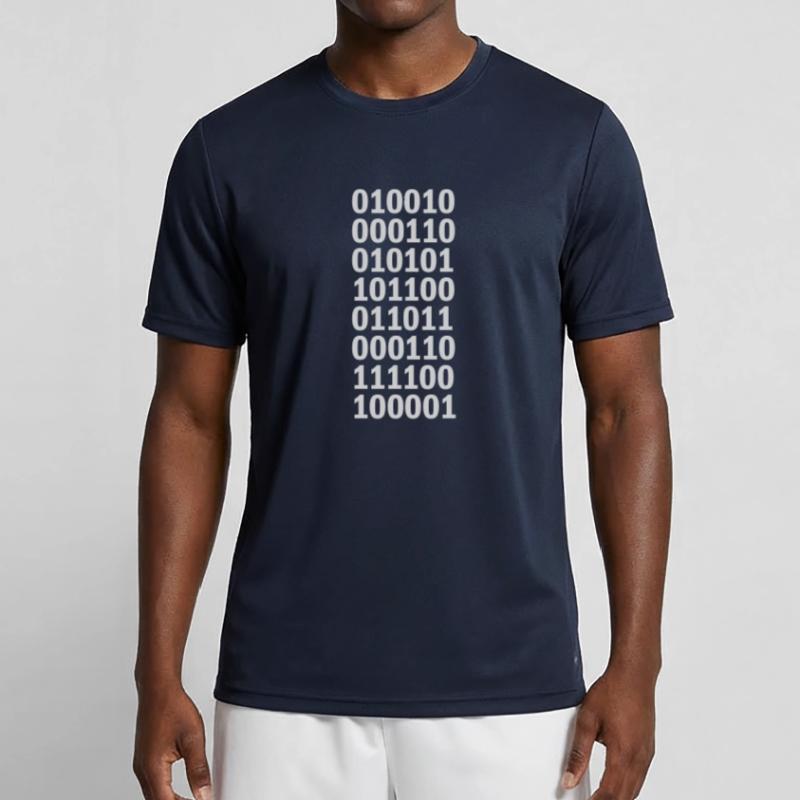 Langage de programme de code binaire T-shirt sport Homme