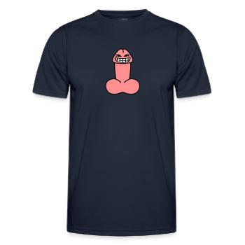 cheeky_penis - Men's Functional T-Shirt - navy - Front - AI Model Male 178 dark (178cm)