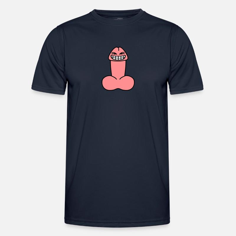 cheeky_penis - Funktionsshirt til herrer - marineblå