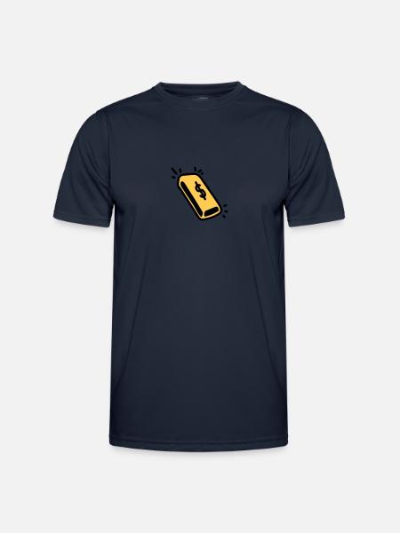 Goldbarren - Männer Funktions-T-Shirt - Navy