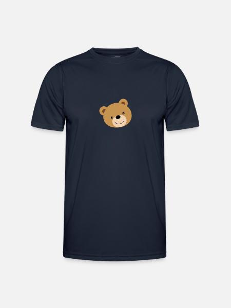Teddybär Bär Bear - Männer Funktions-T-Shirt - Navy