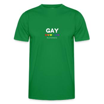 Gay and I piss you off LGBT Gay pride - Men's Functional T-Shirt - kelly green - Front - AI Model Male 178 dark (178cm)
