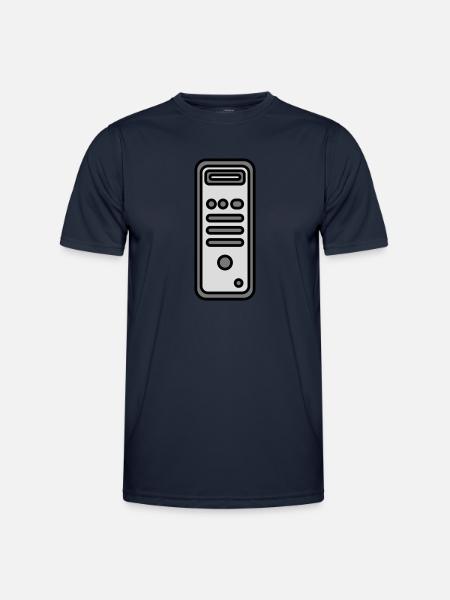 Chassis Computer Tower Icon - Men's Functional T-Shirt - navy