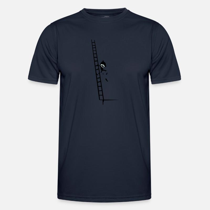 climb & fall - Männer Funktions-T-Shirt - Navy