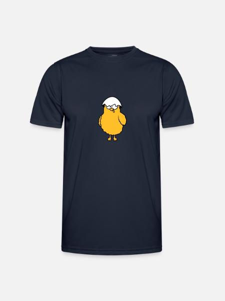 Crazy funny chicks - Men's Functional T-Shirt - navy