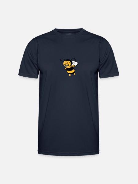 Cute little bee - Men's Functional T-Shirt - navy