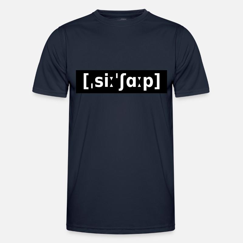 C # - C SHARP - LAUTSCHRIFT - Men's Functional T-Shirt - navy