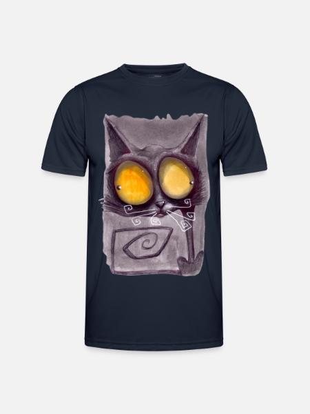 Serial Cat 10 - Men's Functional T-Shirt - navy