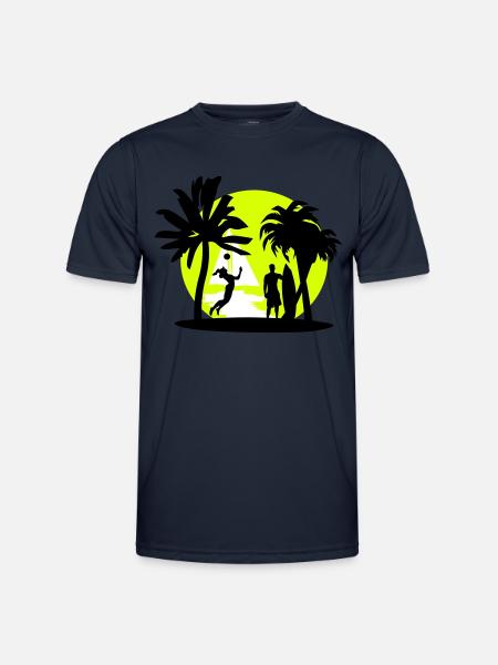 Beach, summer, sun - Men's Functional T-Shirt - navy
