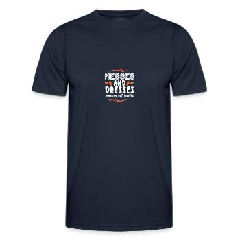 Mom Mother's Day Gift Idea Pregnant - Men's Functional T-Shirt - navy - Front - AI Model Male 178 dark (178cm)
