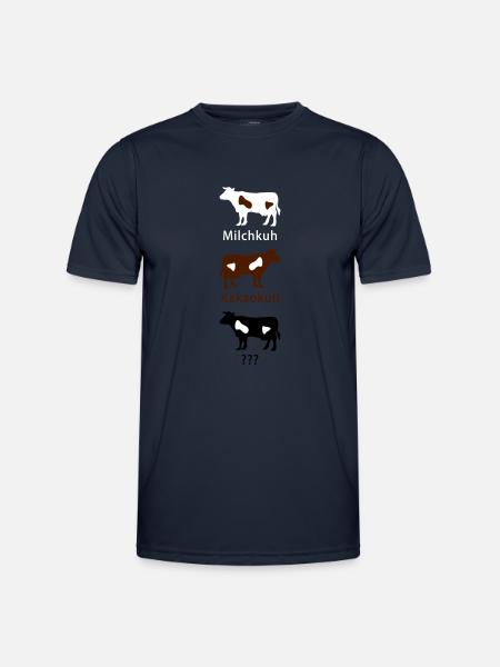 Michkuh - Kakaokuh - ... - Männer Funktions-T-Shirt - Navy