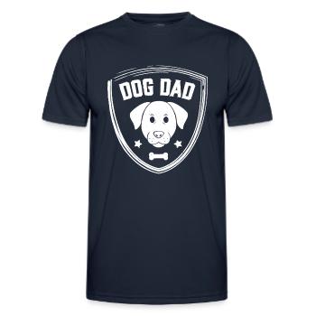 Papa chien - T-shirt sport Homme - bleu marine - Devant - AI Model Male 178 dark (178cm)