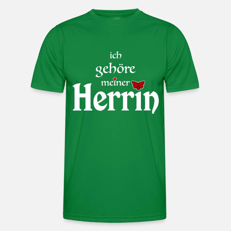 Domina Herrin Eigentum Männer Funktions-T-Shirt