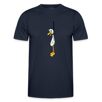 Hanged Duck - Männer Funktions-T-Shirt - Navy - Vorne - AI Model Male 178 dark (178cm)