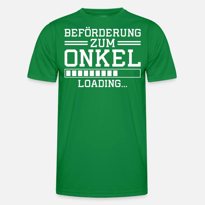 Werdender Onkel loading Schwangerschaft verkünden Männer Funktions-T-Shirt