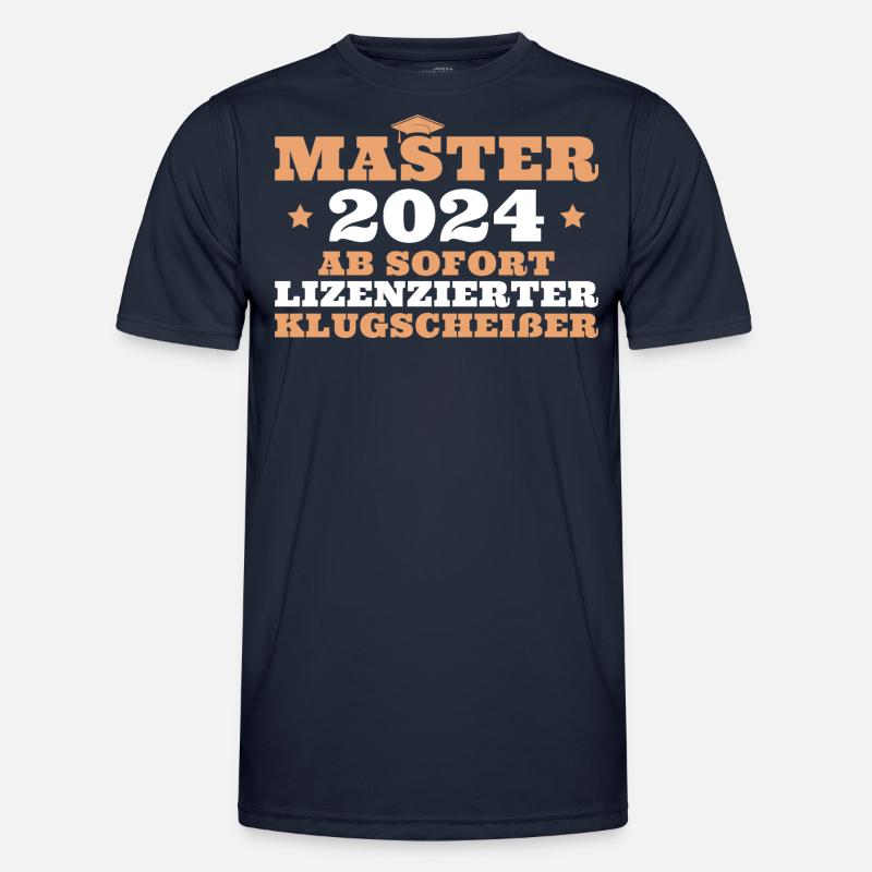 Master Abschluss 2024 Masterprüfung Männer Funktions-T-Shirt